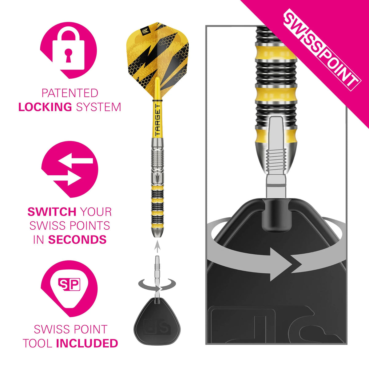 Target Buzz 90% SP Tungsten Dart Set