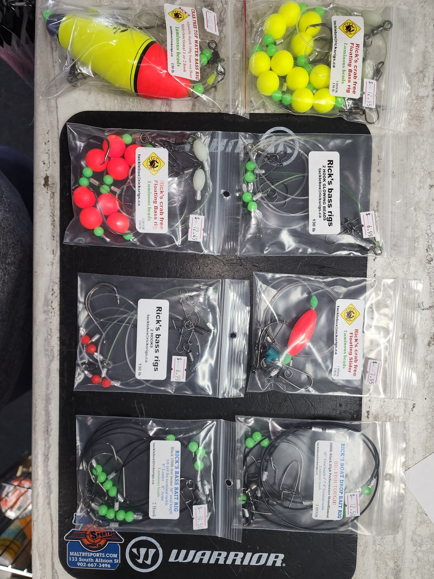 Ricks Crab Free Bass Rig
