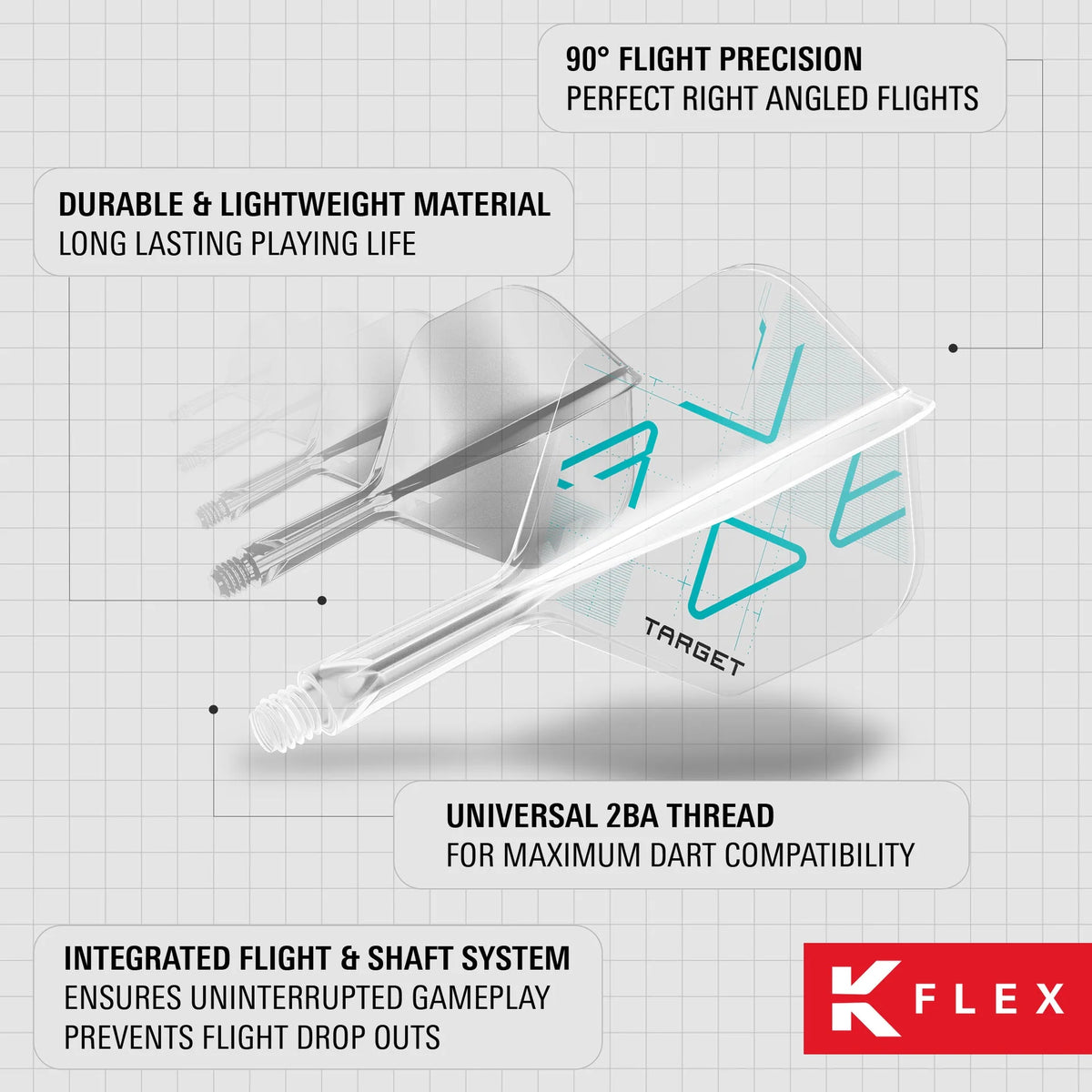 Target K-Flex Rove No.6 Flight and Shaft - Maltby Sports