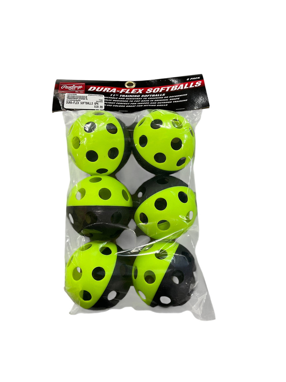 Rawlings DuraFlex 12" Softball Training Ball (6pk)