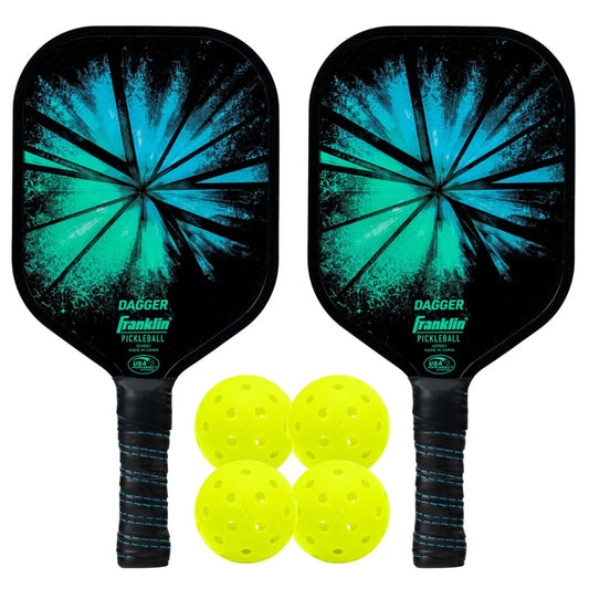 Franklin Dagger Pickleball 2 Player Paddle and Ball Set