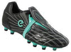 Eletto Sports Instant Black/ Turquoise Soccer Cleat