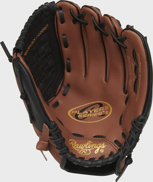 Rawlings Player Series Dark Tan/Black 10" Youth Baseball Glove