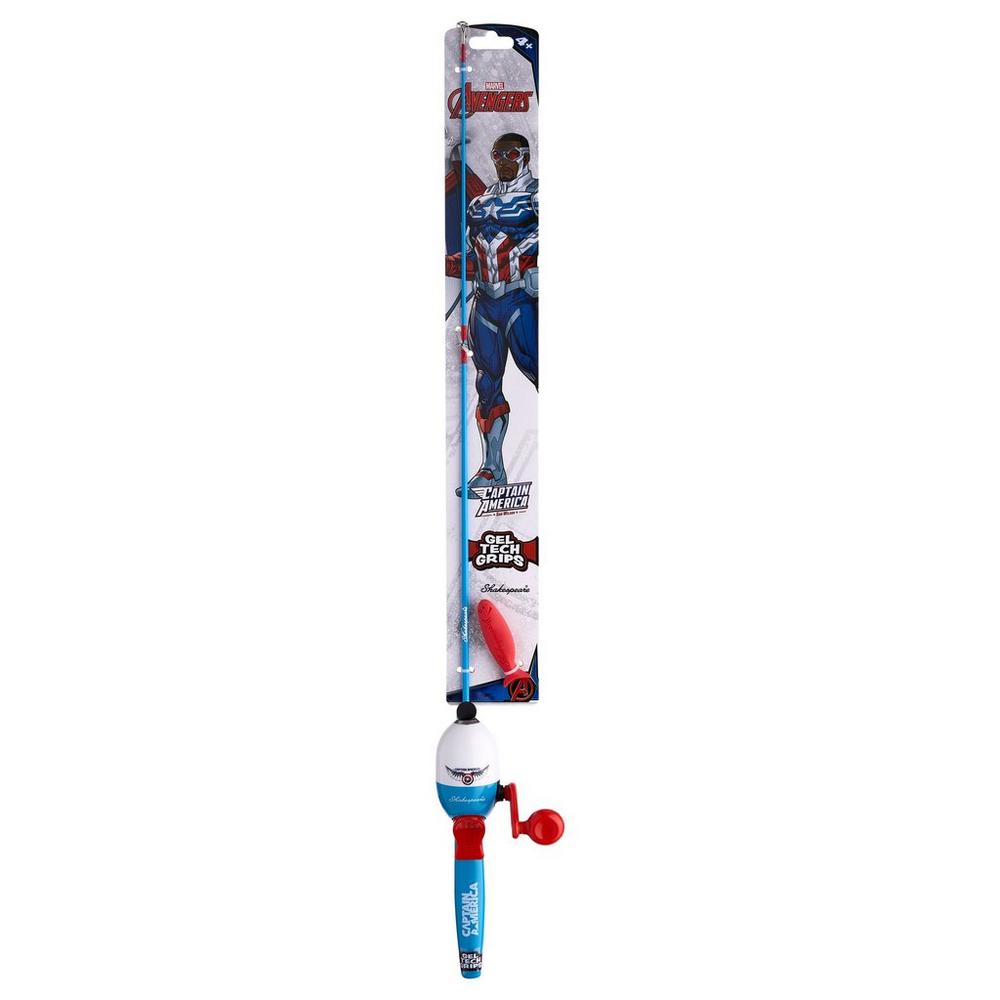 Shakespeare Marvel Captain America Beginner Fishing Kit - Maltby Sports