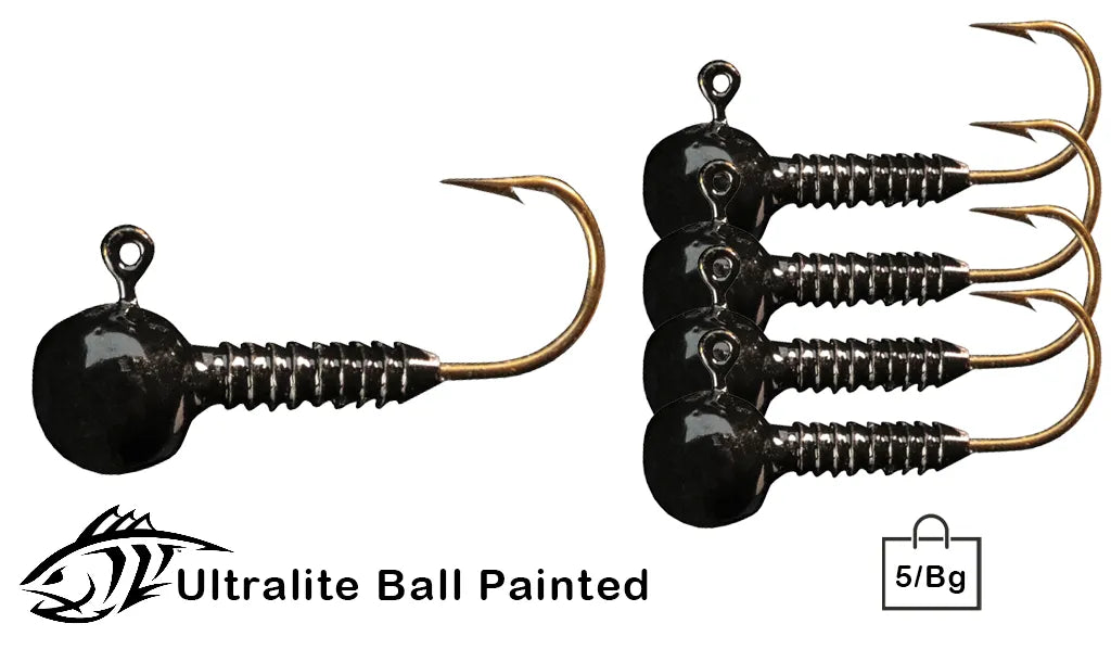 Lunker City Ultralite Ball Painted Jig Heads