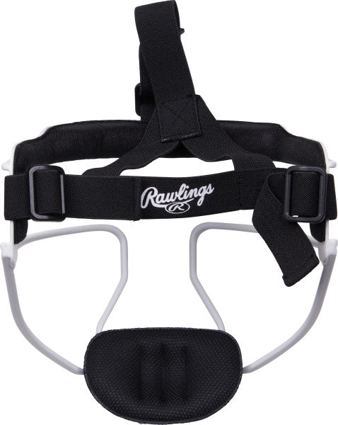 Rawlings Hi-Viz White Adult Softball Fielders Mask - Maltby Sports