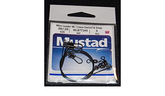 Wire Leader With Crane Swivel and Snap