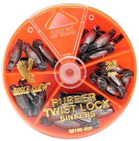Eagle Claw Rubber Core Assorted Sinkers
