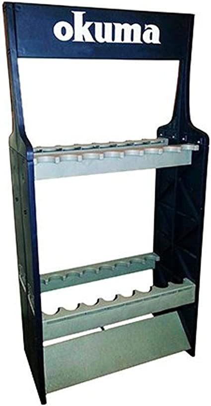okuma expandable abs fishing rod rack HWP-S-832MHb Hawaiian Custom Popping Spinning 8'3" MH 2-Pc Keep your rods and nets safe The Okuma ABS rod rack