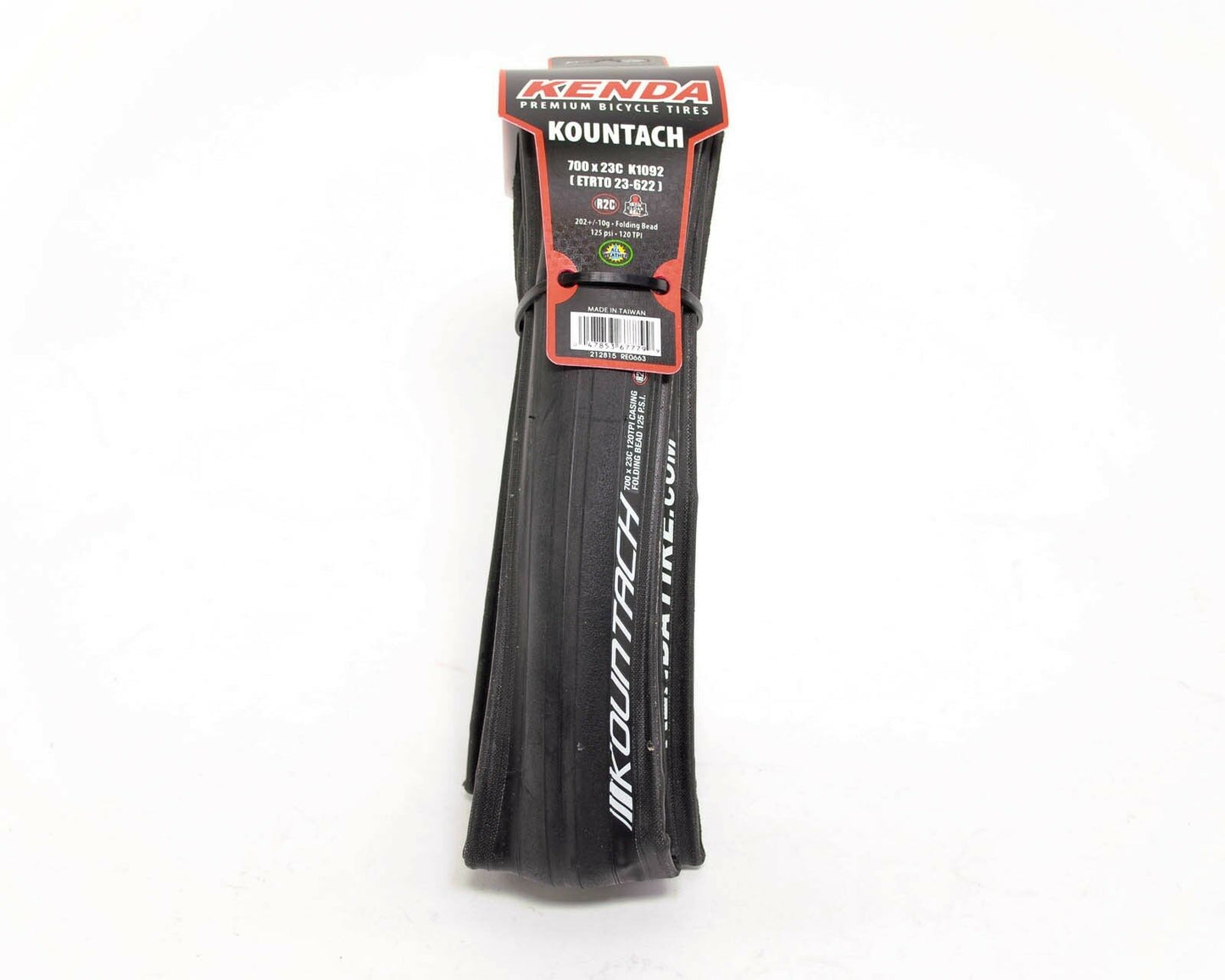 Kenda K1092 Kountach Black 700 x23 Road Bike Racing Folding Tire Iron Belt 196g
