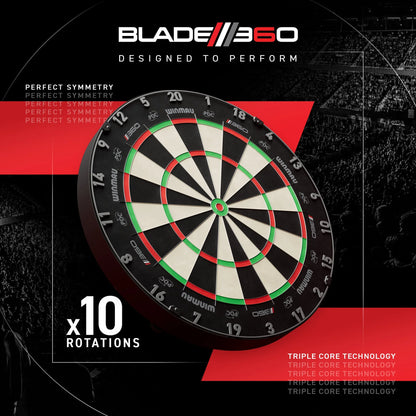Blade 360 Triple Core Carbon Dartboard