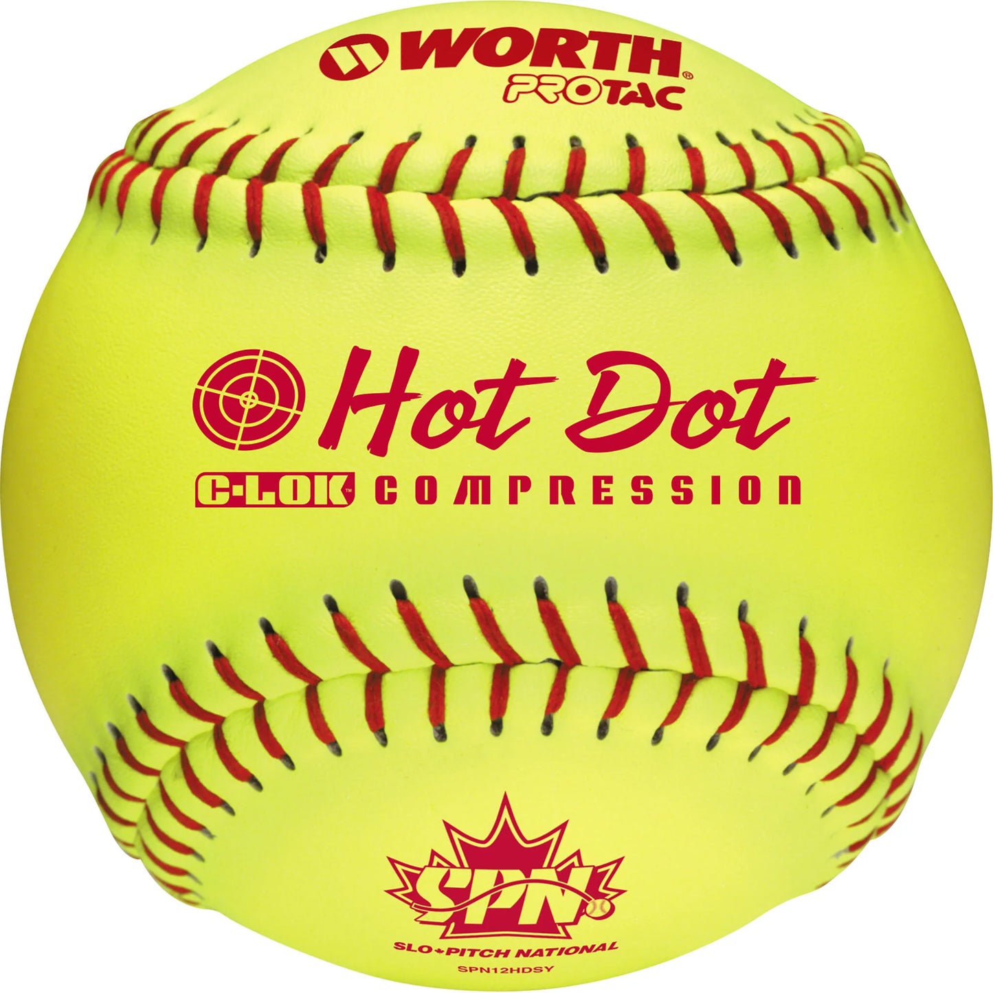 Worth 11" Female Slow-Pitch Hot Dot Softball