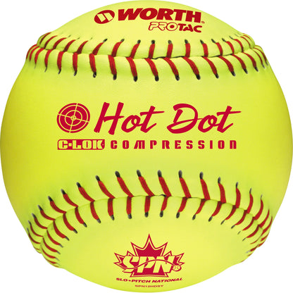 Worth 11" Female Slow-Pitch Hot Dot Softball