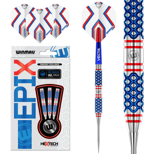 Winmau Epix 24g Steel Tip 90% Tungsten Dart Set