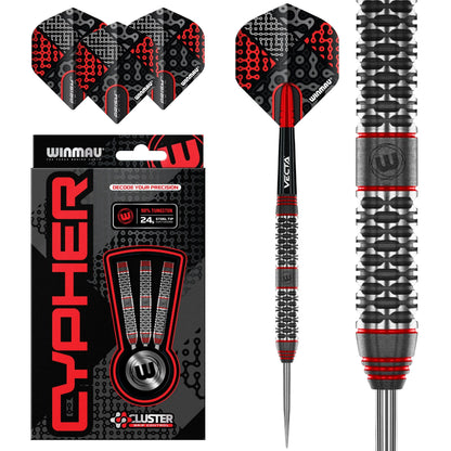 Winmau Cypher 24g Steel Tip 90% Tungsten Dart Set