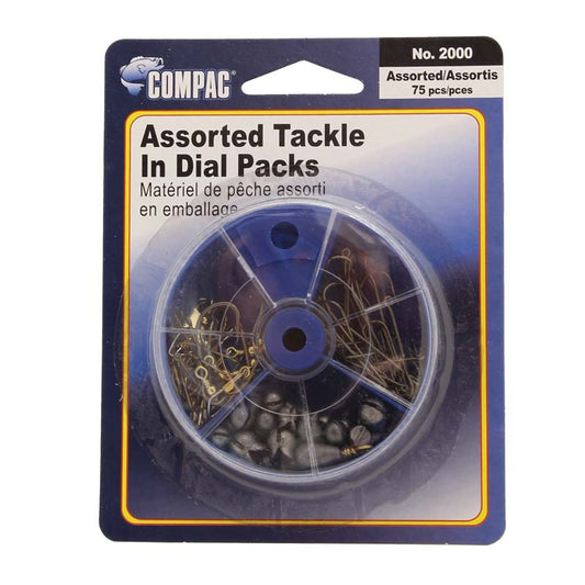 Compac Hooks, Sinkers, Swivels Tackle Dial Pack