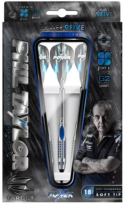 Phil Taylor Gen 2 9Five 95% Tungsten Steel Tip Darts