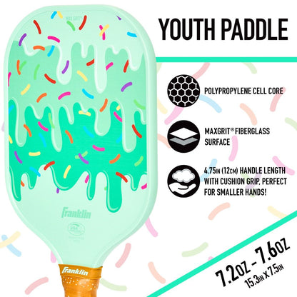 Franklin Youth Rockstar Pickleball Paddle - Ice Cream