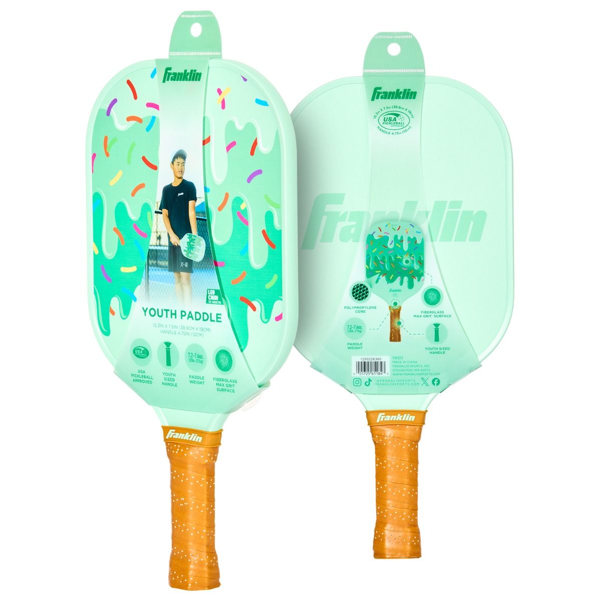 Franklin Youth Rockstar Pickleball Paddle - Ice Cream