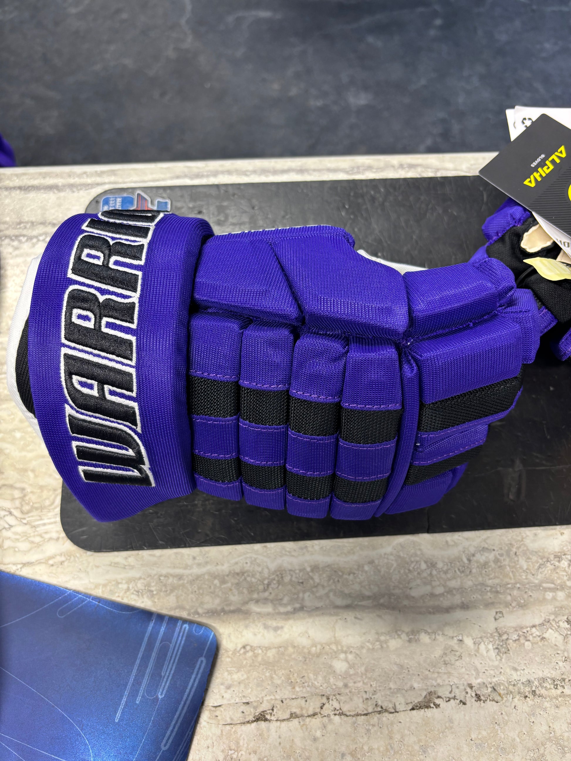 Warrior Franchise Custom Rambler Purple Hockey Gloves - Maltby Sports