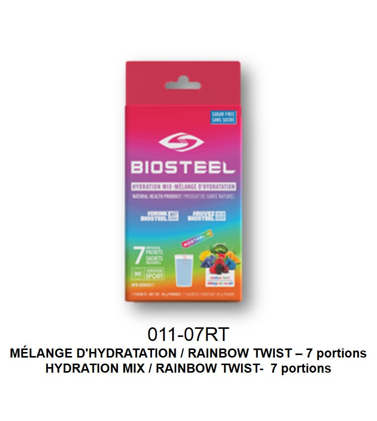 BioSteel Sport Hydration Mix Pack of 7- Rainbow Twist