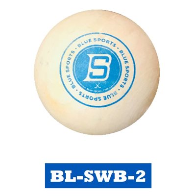 Blue Sports Swedish Wooden Stickhandling Ball