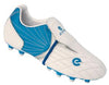Eletto Sports Instant White/Blue Soccer Cleats