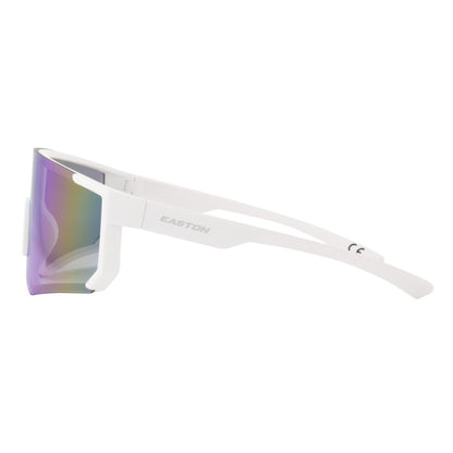 Easton Adult White/Blue Mirror Shield Sunglasses - Maltby Sports
