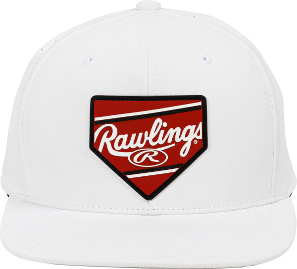 Rawlings White Base Logo Hat - Maltby Sports