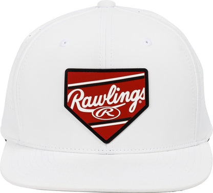 Rawlings White Base Logo Hat - Maltby Sports
