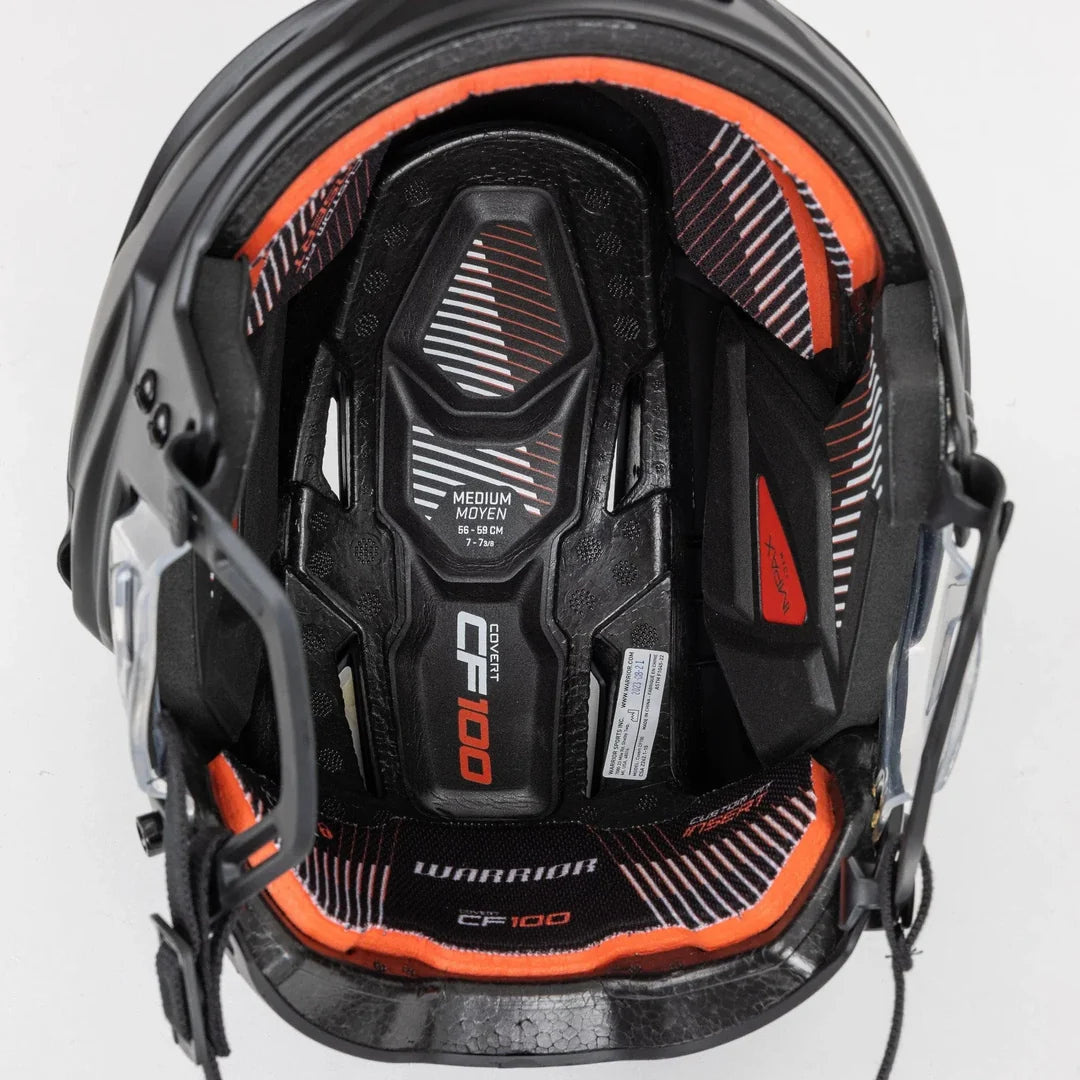 Warrior Covert CF100 Matte Black Hockey Helmet