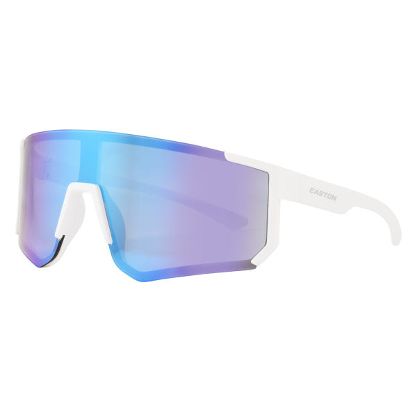 Easton Adult White/Blue Mirror Shield Sunglasses - Maltby Sports