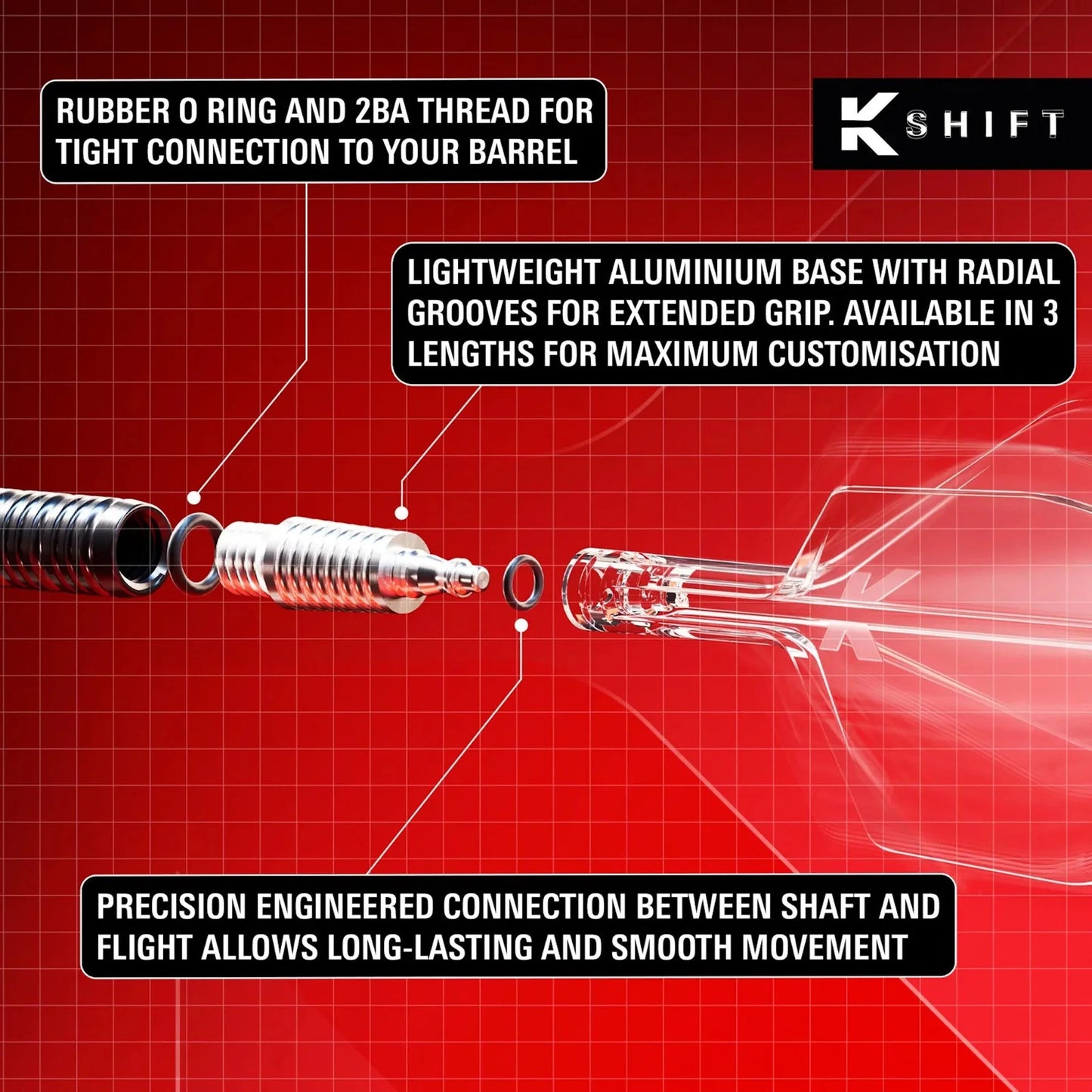 K-Shift No.6 Flight and Shaft System - Maltby Sports