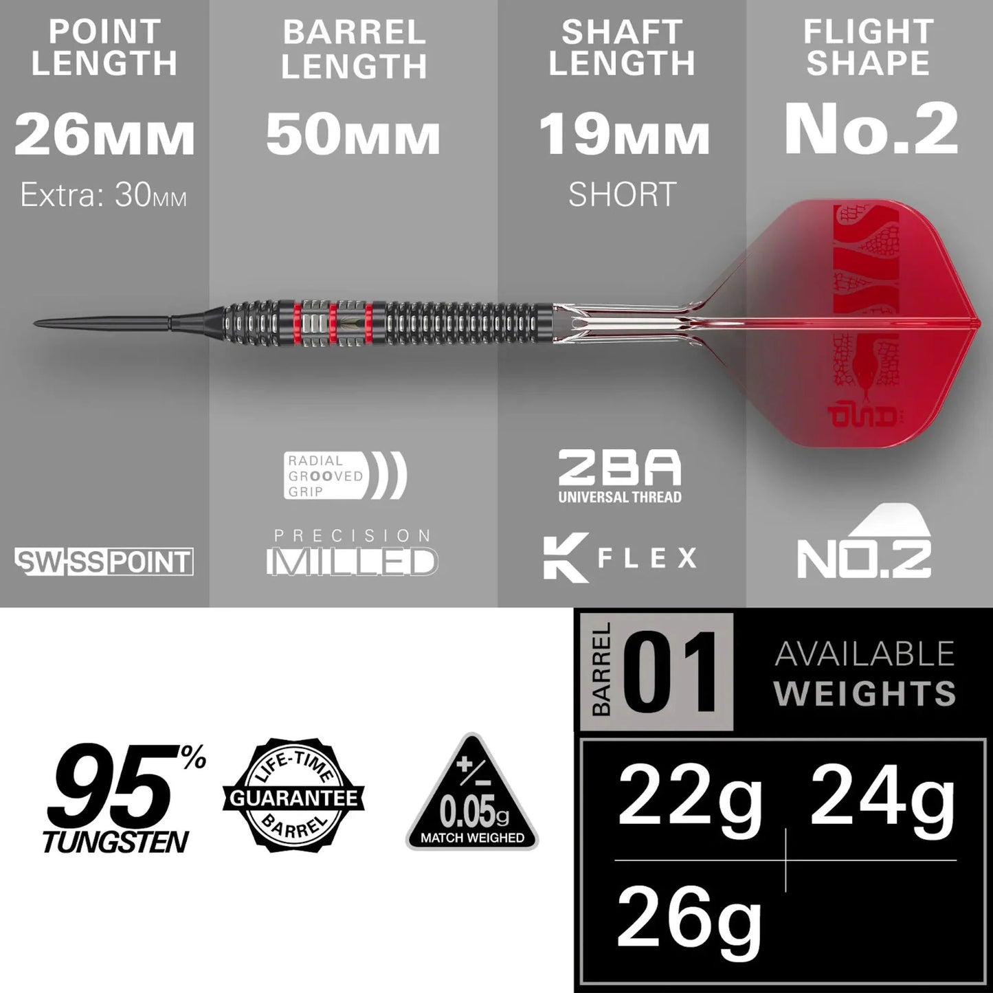Nathan Aspinal "The ASP" 95K Tungsten Dart Set