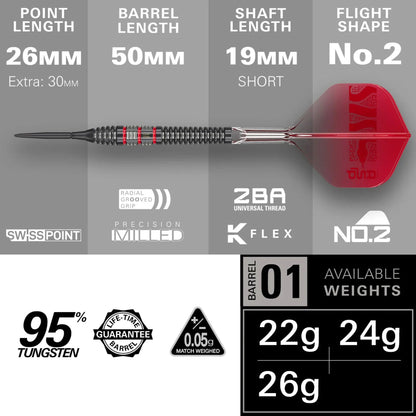 Nathan Aspinal "The ASP" 95K Tungsten Dart Set