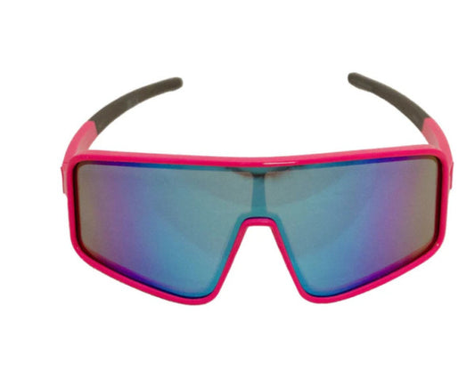 Rawlings Pink & Blue Mirror Shield Sunglasses