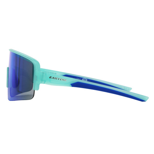 Easton Adult Teal/Blue Mirror Shield Sunglasses