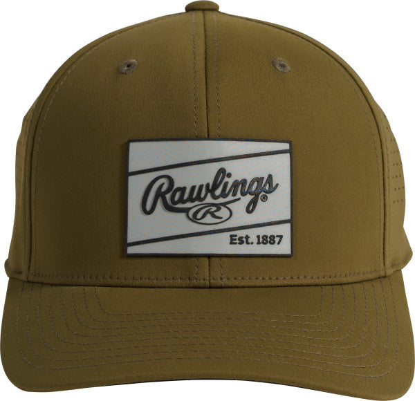 Rawlings Green Performance Snapback Hat - Maltby Sports