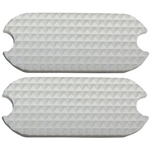 4-1/2" White Stirrup Pads