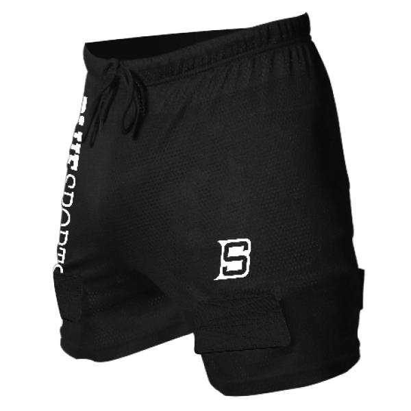 Blue Sports Mesh Short with Cup