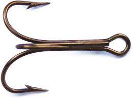 Hawk Grip Treble Hooks  Size 2/0  (3 pk)
