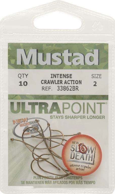 Mustad Intense Crawler Action Hooks (Size 2)