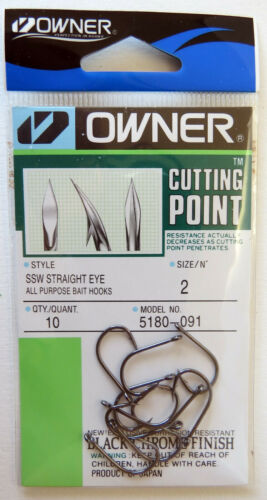 Owner SSW Cutting Point All Purpose Bait Fishing Hook – Maltby Sports